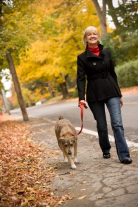 Woman Loose Leash Walking